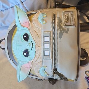Loungefly Baby Yoda Back pack medium size